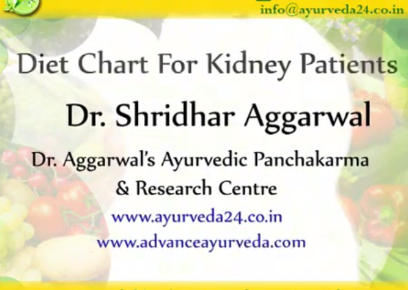 Diet chart of Kidney patient