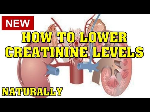 how to reduce creatinine